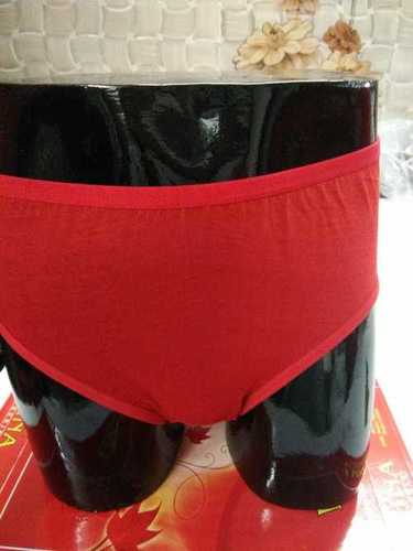 Ladies Red Plain Panty