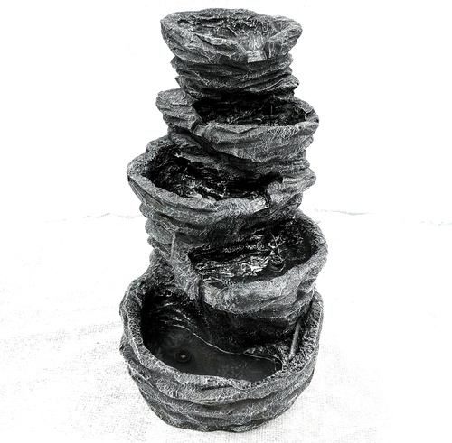 Grey And Black Small Waterfall Fountain