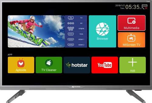 Black Micromax Canvas 81Cm (32 Inch) Hd Ready Led Smart Tv