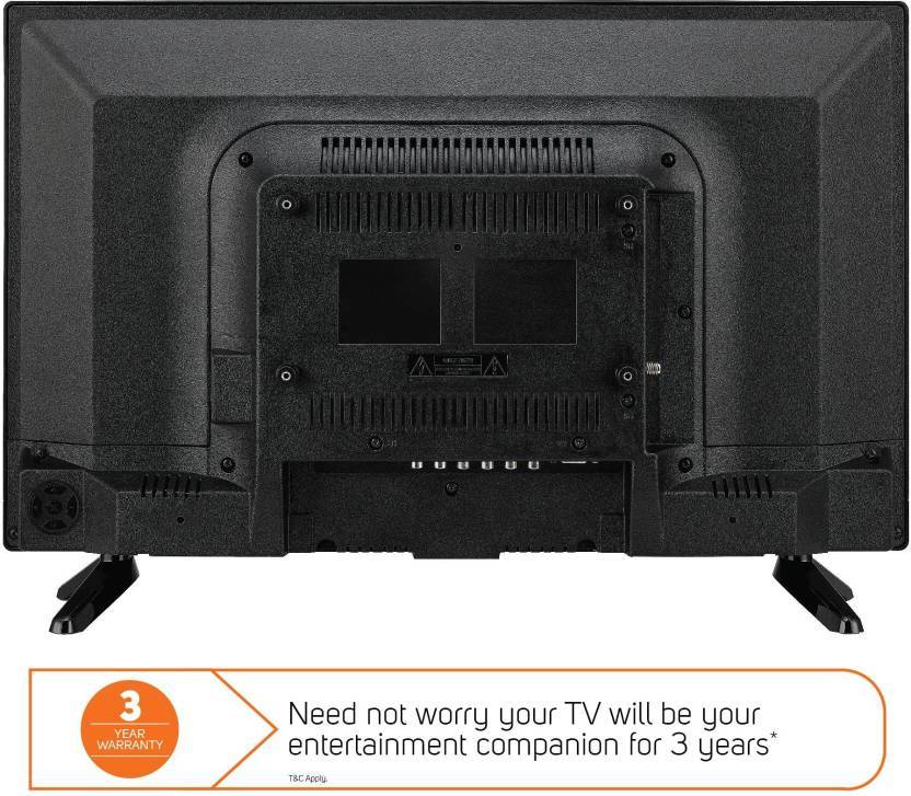 Micromax 50cm (20 inch)Ton 3 Star : For energy savings upto 15% (compared to Non-Inverter 1 Star) Auto Restart: No need to manually reset the settings post power-cut Copper : Energy efficient, best in class cooling with easy maintenan HD Ready LED TV