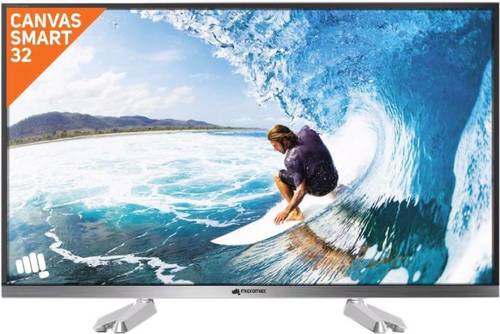 Micromax - 32 Inch HD Ready LED Smart TV, Black Color, 2 HDMI Ports, 2 Years Warranty