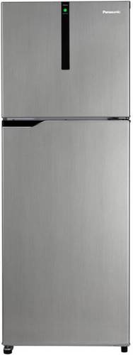 Silver Panasonic 336 L Frost Free Double Door Refrigerator