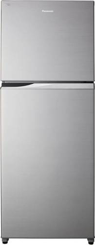 Shining Silver Panasonic 450 L Frost Free Double Door 3 Star Refrigerator