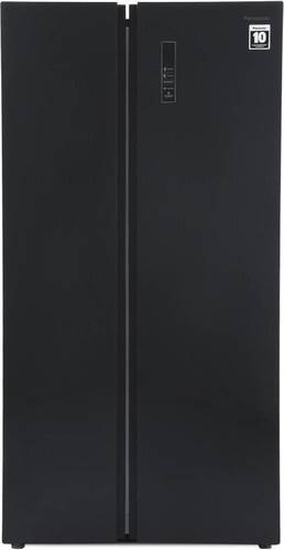 Black Glass Door Panasonic 584 L Frost Free Side By Side Refrigerator