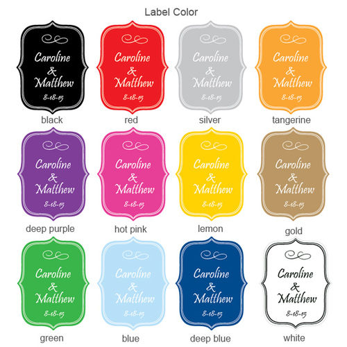 Fancy Die Cut Personalized Labels