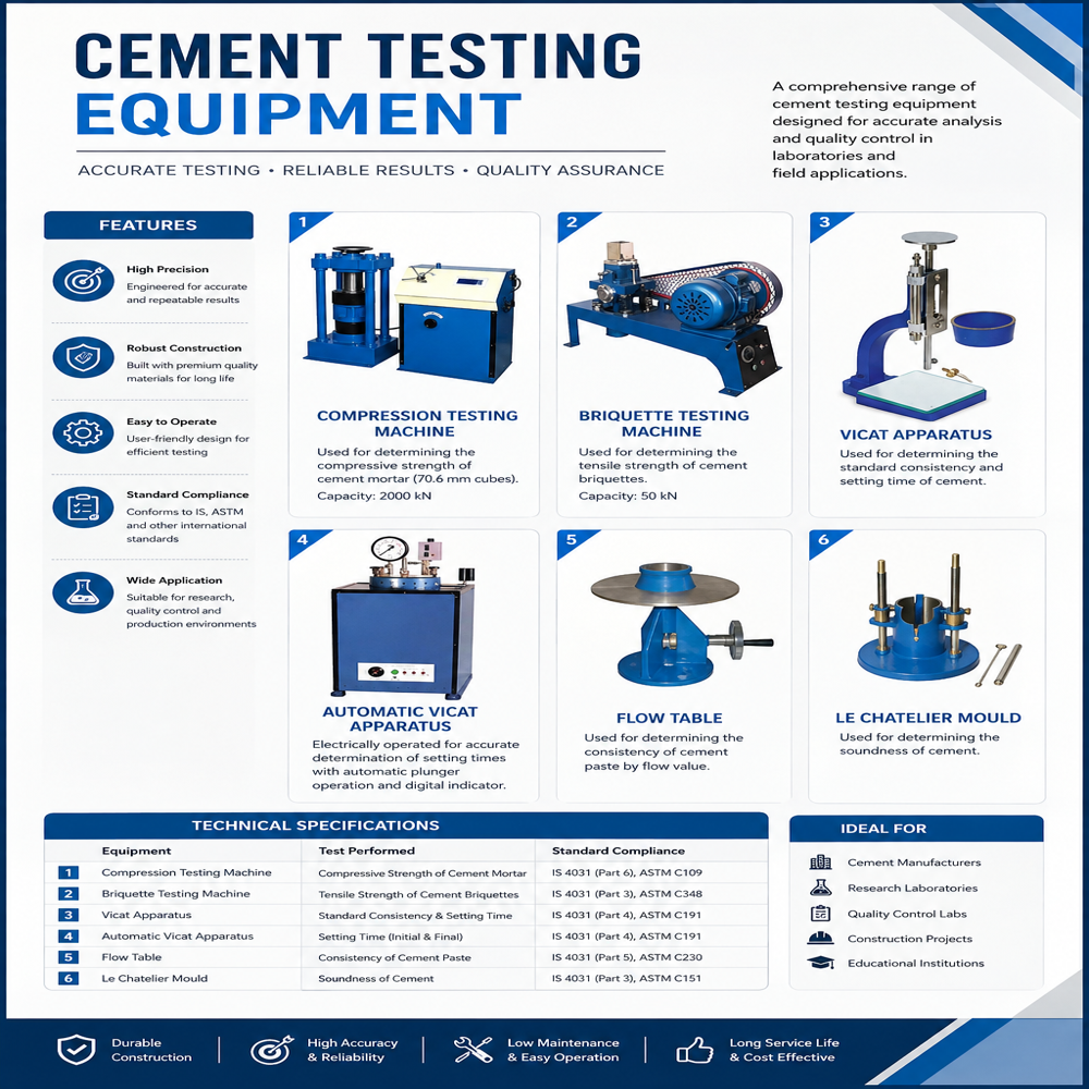 Concrete Testing Equipment - Color: Blue