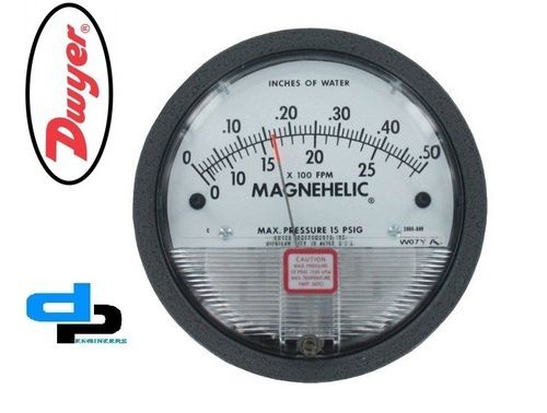 Dwyer 2000-0AV Magnehelic Differential Pressure Gauge