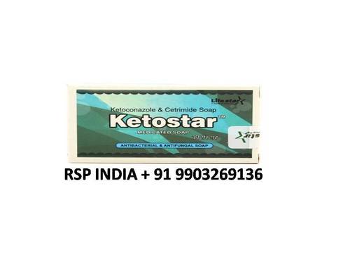 Ketostar Soap - 50mg Antifungal Formula | Combats Dandruff Soothes Itchy Scalp Antiseptic Properties