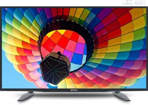 Black Intex 98Cm (39 Inch) Hd Ready Led Tv