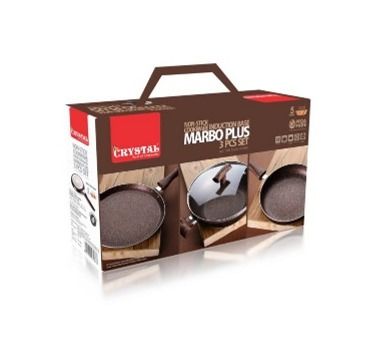 Metal Marbo Plus 3 Piece Cookware Set