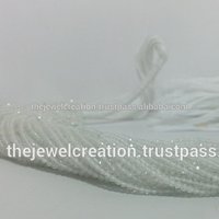 Natural White Topaz Stone Faceted Beads Semi Precious Gemstone Place Of Origin: India