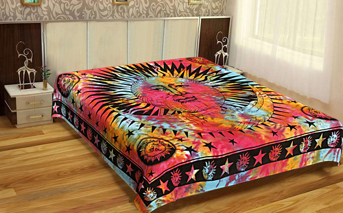 Sun and Moon Star Tapestries Indian Mandala Wholesale Bed sheet Bedspread Design Hippie Tapestry