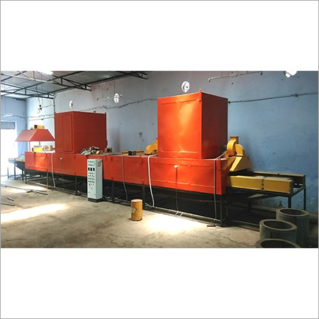 Red Oil Fired Conveyor Oven