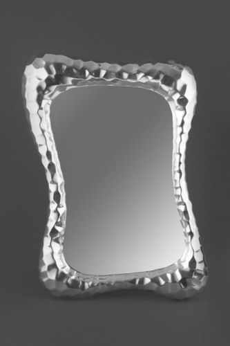 Silver Metal Decorative Mirror