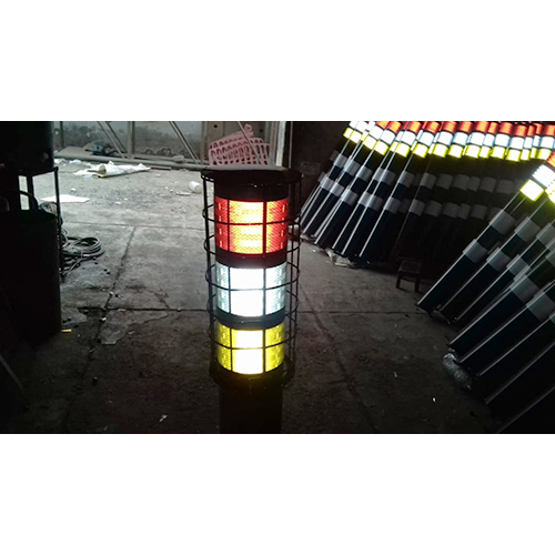 Reflective Road Delineators - Iron Material, Automatic Traffic Baton | Durable Safety Device with Multiple Sizes for Road Visibility