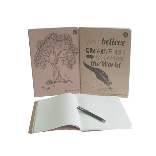 Printed Kraft Paper Flexi Note Book