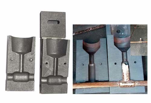 Exothermic Welding Graphite Mould