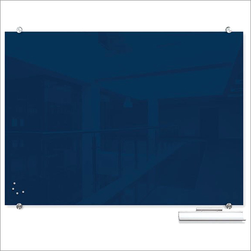 Blue Magnetic Glass Board By CITY GLASS