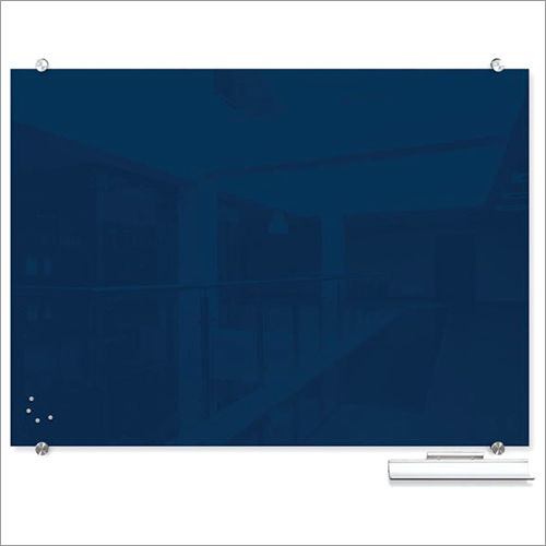 Blue Magnetic Glass Board