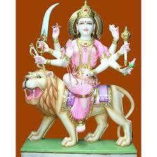 Durga Mata Marble Statue