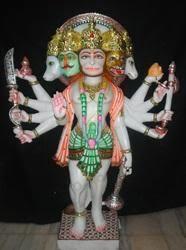 Marble Panchmukhi Hanuman Statue