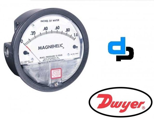 Dwyer 2001D Magnehelic Differential Pressure Gauge