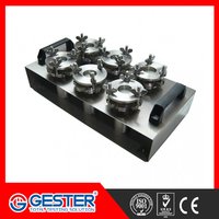 Water Vapor Absorption Tester - 6 Position Stainless Steel Testing Cups, 100ml Volume | Measures Coefficient Of Water Vapor Absorption For Leather And Non-leather Materials