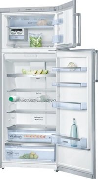 Bosch 401 L Frost Free Double Door 2 Star Refrigerator  (Silver Inox, KDN46XI30I)