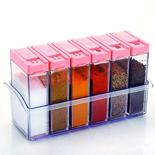 6 Grids Plastic Spice Jar 6 Grids Plastic Spice Jar