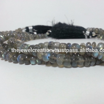 Natural Labradorite Gemstone Plain Roundel Beads Laborite