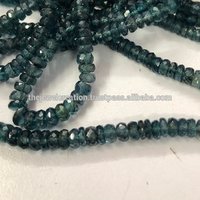 Natural Indigo Kyanite Faceted Bead Gemstone Strands