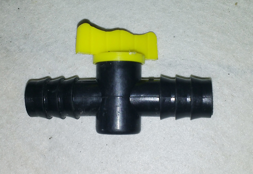 Lateral Cock Yellow - Plastic Material, 16mm Size | Ideal for Garden Usage, Durable and Lightweight Design