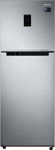 Silver Samsung 324 L Frost Free Double Door 3 Star Refrigerator