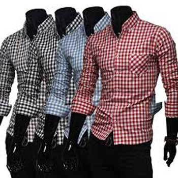 Mens Checked Casual Shirts