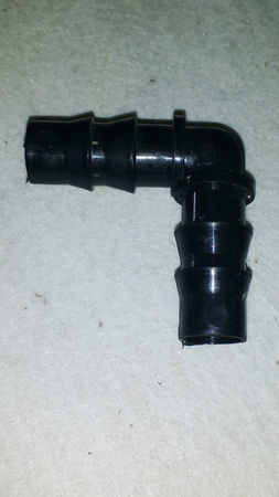 Elbow - Plastic Material, 16mm Size | Ideal for Garden Use, Compatible with 0.3-2 Inch Diameter Connections