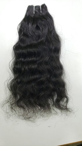 Black Single Drawn Curly Hair
