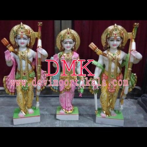 Indian Ram Laxman Sita Marble Statue