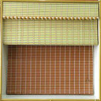 Bamboo Chick Blinds - Horizontal Style, Customizable Dimensions, Natural Brown Finish | Heat Insulating, Termite Resistant, Ideal For Outdoor And Balcony Use