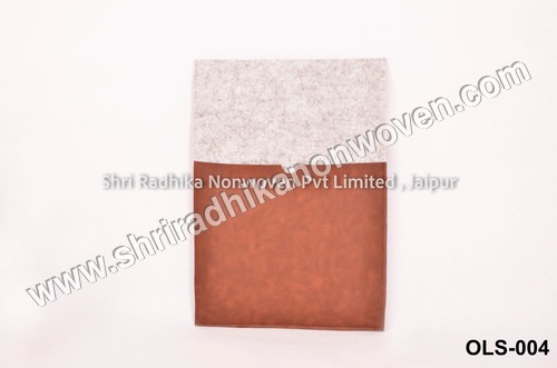 Grey Fabric fashionable felt laptop Sleeve