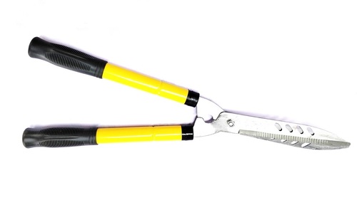 Hedge Shear - Steel, 75 cm | Silver and Yellow Finish, Ideal for Trimming Hedges into Neat Walls of Foliage