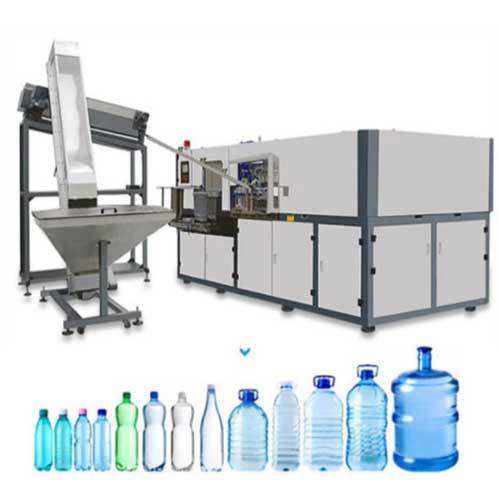 White & Blue Water Bottle Blow Moulding Machine