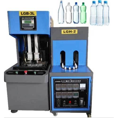 White & Blue Pet Blow Moulding Machine