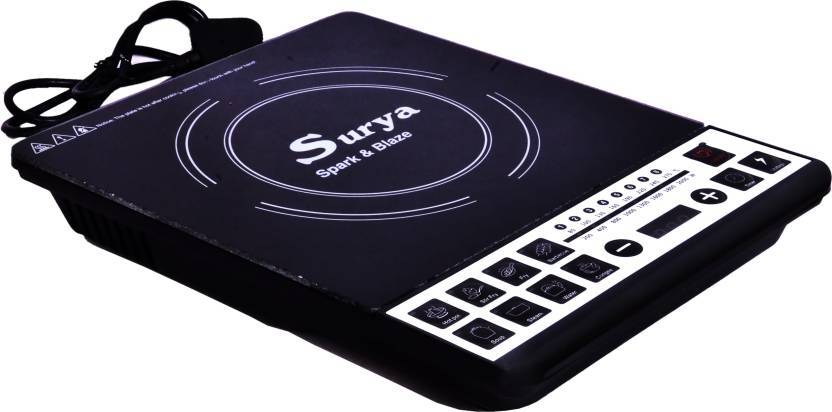 Surya M-13 Induction Cooktop  (Black, Push Button)