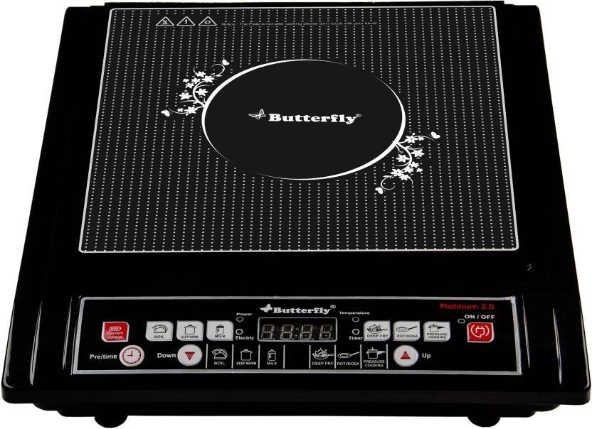 Butterfly Platinum 2.0 Induction Cooktop  (Black, Push Button)