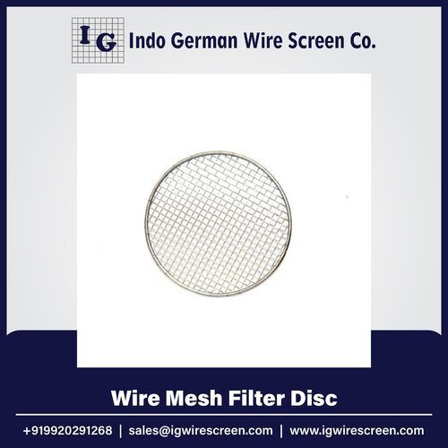 Silver Wire Mesh Disc