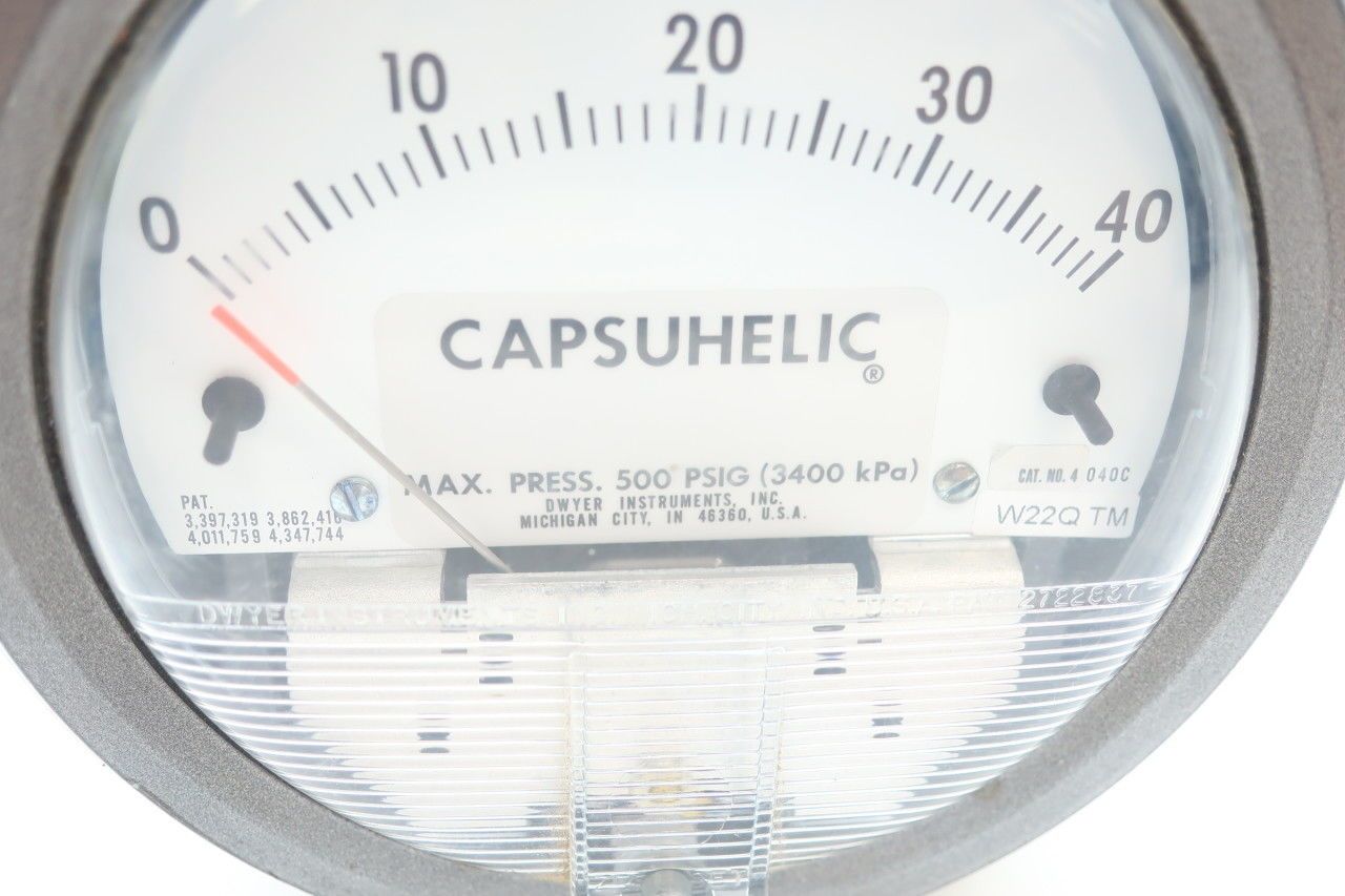 Dwyer 4040 Capsuhelic Differential Pressure Gauge
