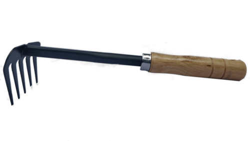 GARDEN TOOLS - Iron Weeding Fork, Black | Essential for Making Rows in Your Garden