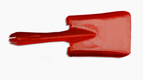 Digging Trowel - Metal, Red | Perfect for Garden Use, Ergonomic Handle Design