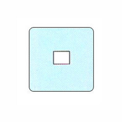 ENT Drape - Non-woven Fabric, 12x12 Inches, Light Blue | Convenient, Fluid-resistant, Sterile, Single-use, Patient Safety, 3x3 Inch Aperture