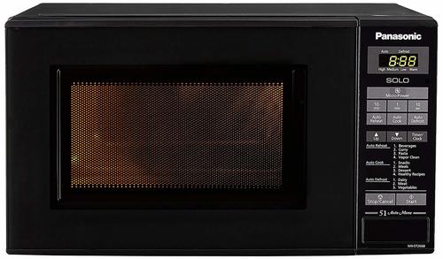 Black Panasonic 20 L Solo Microwave Oven